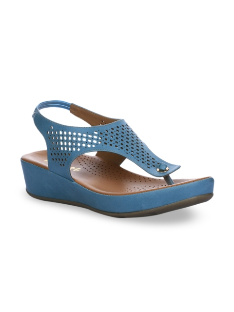 Healers Women Blue Solid Wedge