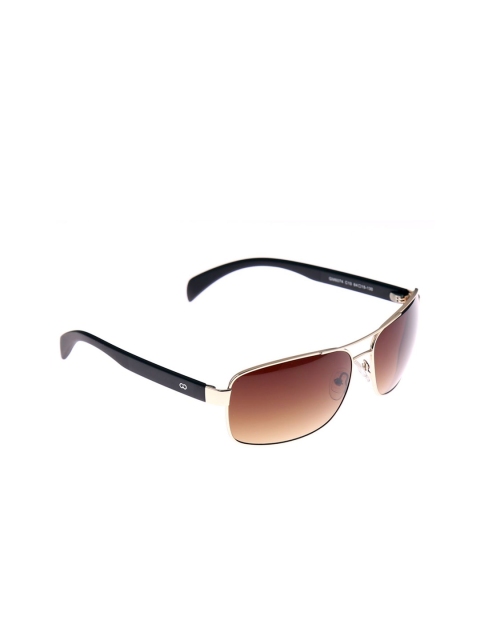 GIO COLLECTION Men Brown Rectangle Sunglasses GM6074C10