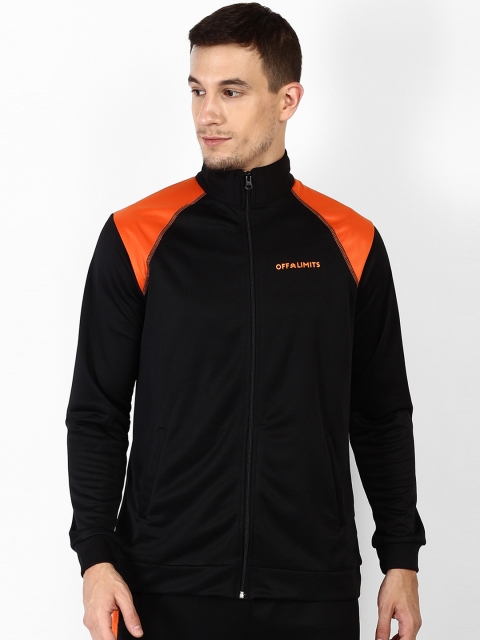 OFF LIMITS Men Black Colourblocked Lightweight Sporty Jacket