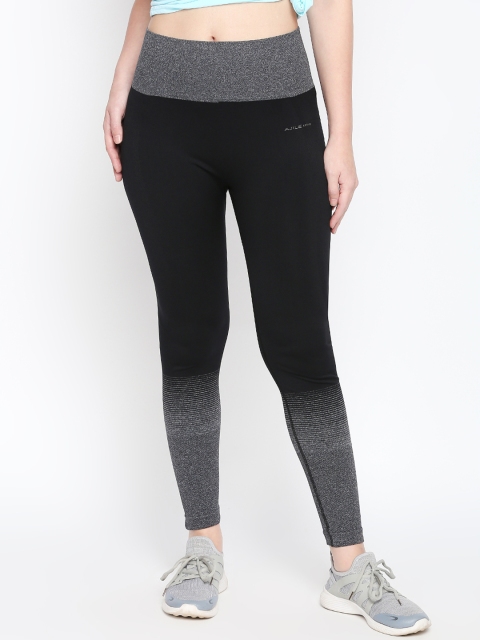 Ajile by Pantaloons Women Black Solid Slim Fit Tights