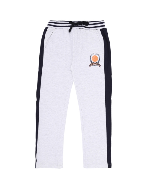 Pantaloons Junior Boys Grey Solid Slim-Fit Trackpant