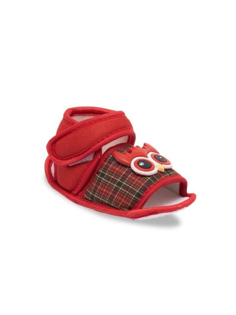 CHiU Kids Red Checked Booties