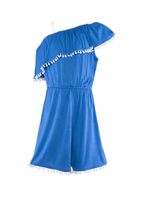 Stylo Bug Blue Solid Culotte Jumpsuit