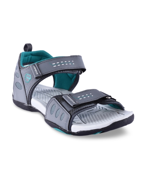 Campus Men Grey Sports Sandals
