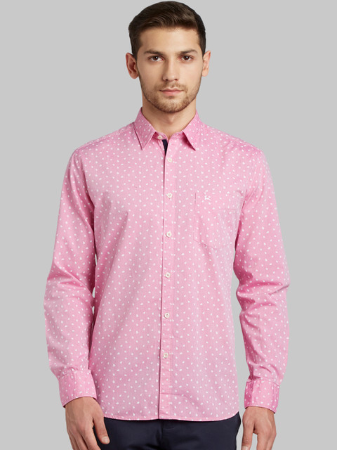Parx Men Pink Slim Fit Printed Casual Shirt 
Parx Men Pink Slim Fit Printed Casual Shirt