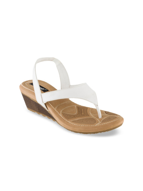 Sherrif Shoes Women White Solid Sandals 
Sherrif Shoes Women White Solid Sandals