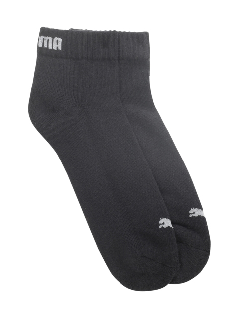 Puma Unisex Black Solid Ankle-Length Socks