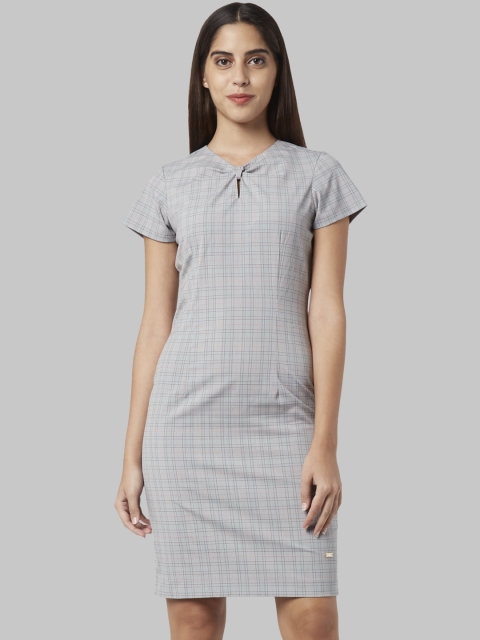 Park Avenue Women Grey Sheath Dress