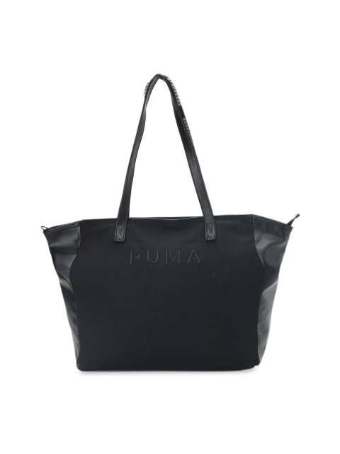 Puma Black Solid Handheld Bag