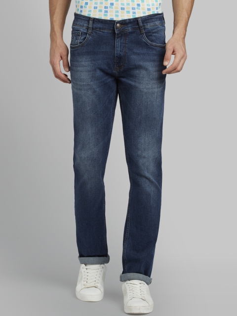 Parx Men Blue Slim Fit Mid-Rise Clean Look Jeans