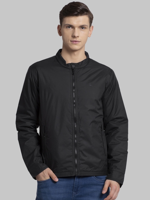 Parx Men Black Solid Padded Jacket