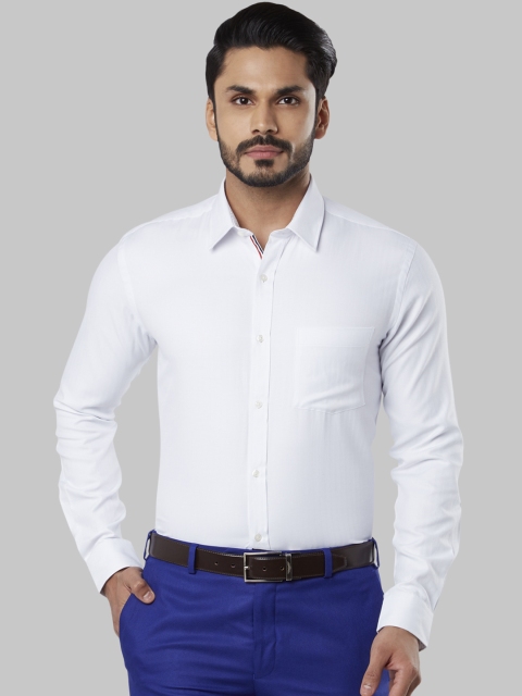 Next Look Men White Slim Fit Solid Formal Shirt