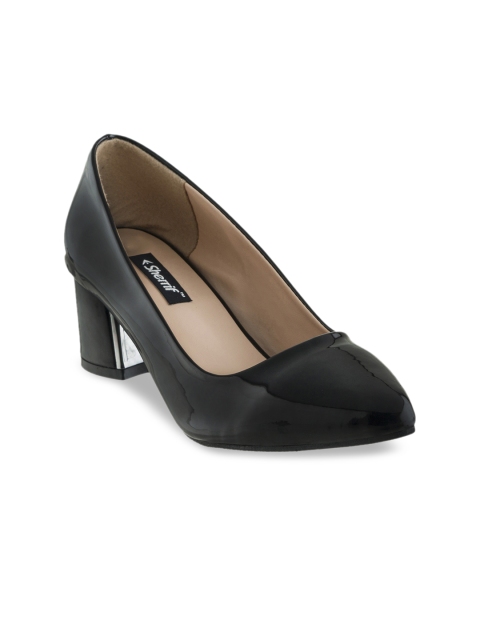 Sherrif Shoes Women Black Solid Pumps