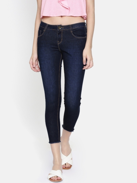 ZHEIA Women Blue Skinny Fit Mid-Rise Clean Look Stretchable Jeans