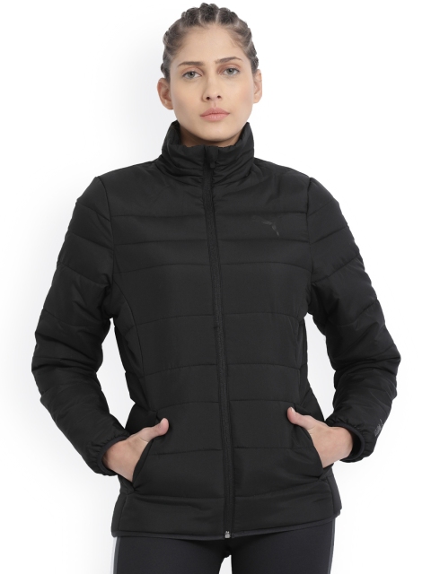 Puma Women Black Solid ESSENTIALS PADDED JACKET