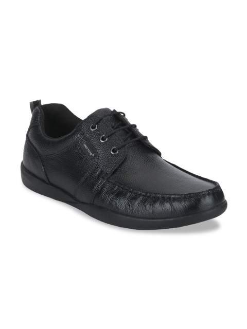 Red Tape Men Black Leather Formal Derbys