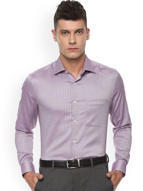 Louis Philippe Men Purple Regular Fit Striped Permapress finest wrinkle free Formal Shirt
Louis Philippe Men Purple Regular Fit Striped Permapress finest wrinkle free Formal Shirt