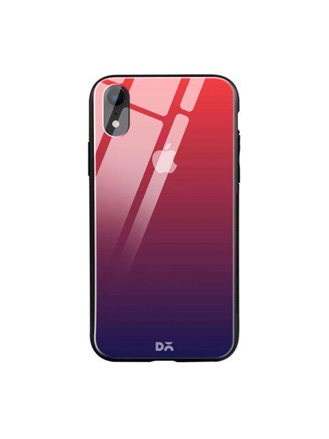 DailyObjects Red & Blue iPhone XR Glass Case