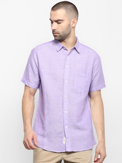 Red Tape Men Lavender Regular Fit Solid Casual Shirt