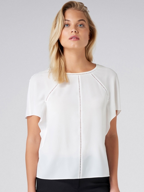 Forever New Women White Solid Top