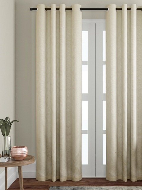 VRINDA Cream-Coloured Single Door Curtain