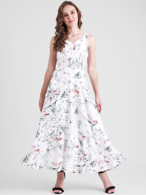 Zink London Women White Empire Dress