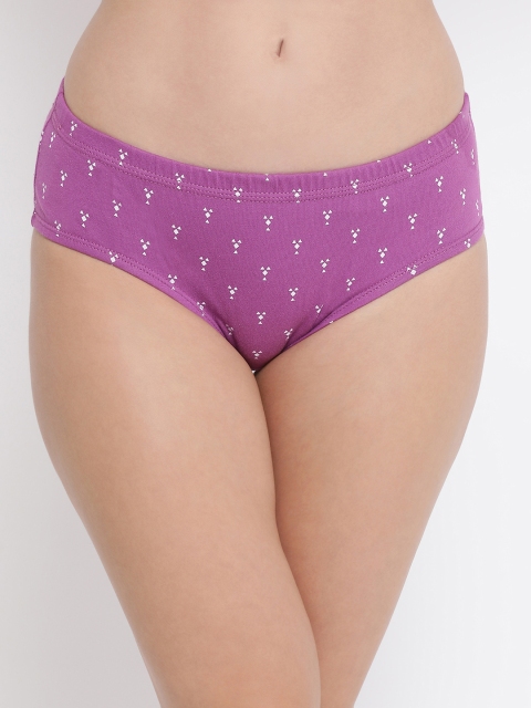 Clovia Women Purple Purple Hipster Briefs PN2912A12XL