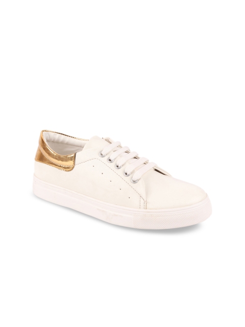 FAUSTO Women Off-White Sneakers