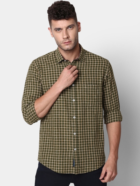 CAVALLO by Linen Club Men Cotton Linen Olive Green & Brown Regular Fit Checked Casual Shirt
CAVALLO by Linen Club Men Cotton Linen Olive Green & Brown Regular Fit Checked Casual Shirt
