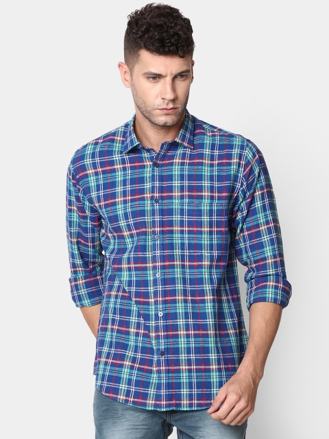 CAVALLO by Linen Club Men Cotton Linen Navy Blue & White Regular Fit Checked Casual Shirt
CAVALLO by Linen Club Men Cotton Linen Navy Blue & White Regular Fit Checked Casual Shirt