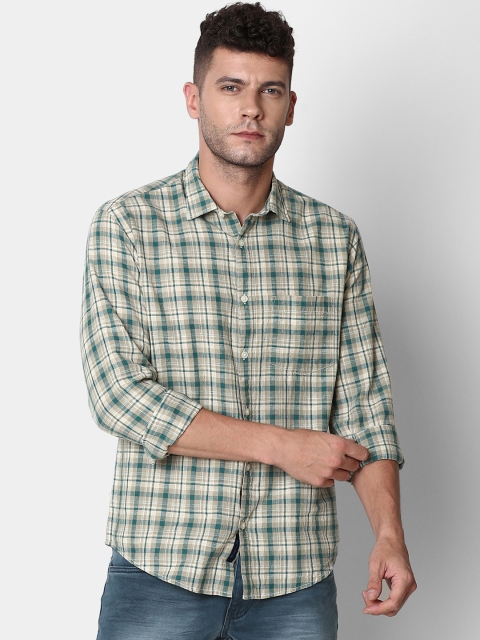 CAVALLO by Linen Club Men Cotton Linen Olive Green & Beige Regular Fit Checked Casual Shirt
CAVALLO by Linen Club Men Cotton Linen Olive Green & Beige Regular Fit Checked Casual Shirt