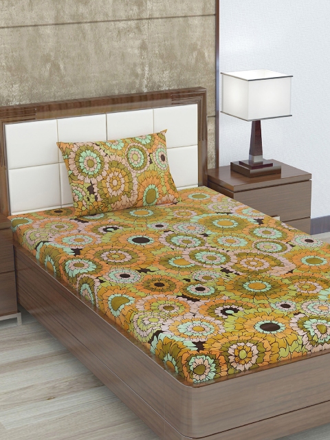 Divine Casa Yellow & Green Floral 180 TC Cotton 1 Single Bedsheet with 1 Pillow Cover
Divine Casa Yellow & Green Floral 180 TC Cotton 1 Single Bedsheet with 1 Pillow Cover