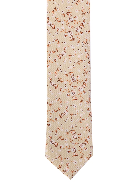 Van Heusen Beige Printed Broad Tie