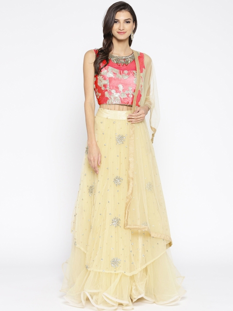Chhabra 555 Red & Golden-Coloured Embellished Made to Measure Lehenga & Blouse Dupatta
Chhabra 555 Red & Golden-Coloured Embellished Made to Measure Lehenga & Blouse Dupatta