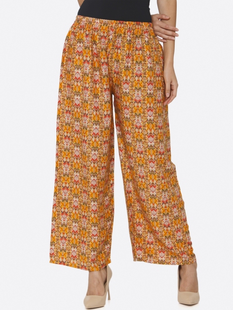 shiloh Women Multicoloured Wide Leg Printed Palazzos, Multi