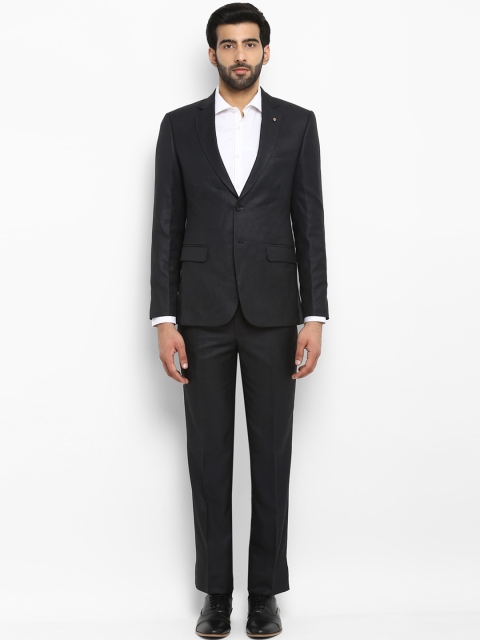 Raymond Men Grey Solid Slim-Fit Single-Breasted Suit