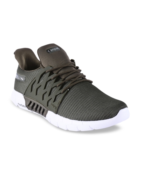Campus Men Olive Green Running Shoes