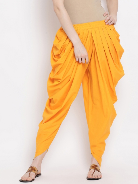 FABNEST Women Yellow Solid Salwar