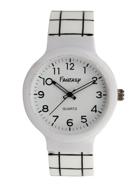 Fantasy World Unisex White Analogue Watch FW-9005-WH