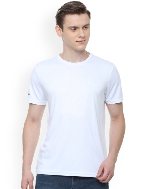 Allen Solly Sport Men White Solid Round Neck T-shirt