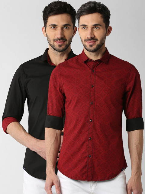 Peter England Casuals Men Maroon & Black Reversible Slim Fit Printed Casual Shirt
Peter England Casuals Men Maroon & Black Reversible Slim Fit Printed Casual Shirt