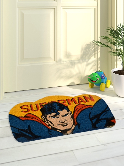 Saral Home Multicoloured Printed Coir Anti-Skid Doormat, Multi