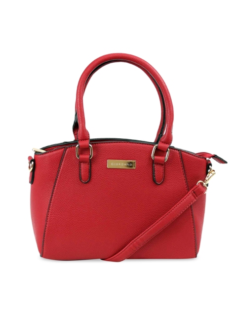 GIORDANO Women Red Solid Shoulder Bag