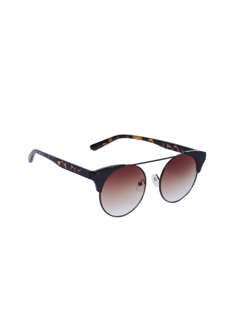 Swiss Design Unisex Round Sunglasses, Brown