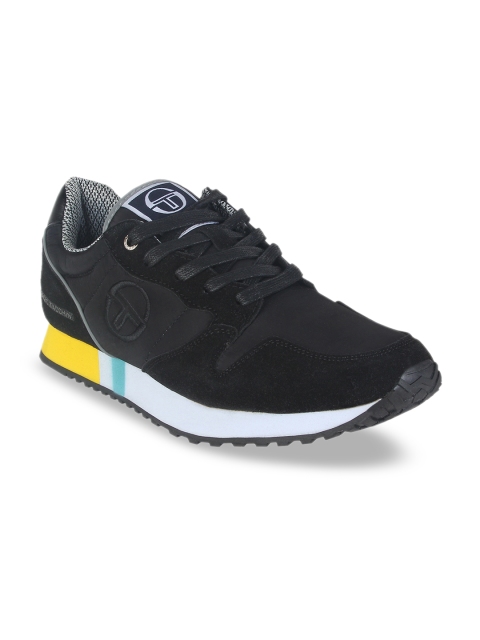 Sergio Tacchini Men Black Solid Sneakers