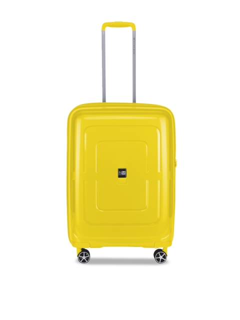 Nasher Miles Yellow Solid Hard-Sided Cabin Trolley Bag