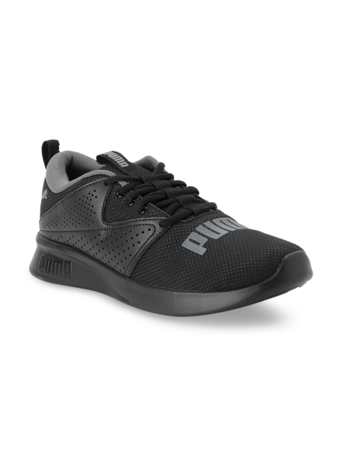Puma Men Black Textile Mid-Top Running Shoes