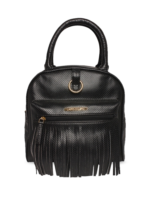 Lapis O Lupo Women Black Solid Backpack