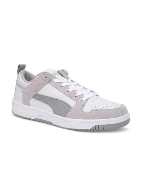 Puma Unisex Cream-Coloured Rebound LayUp Lo SD Sneakers