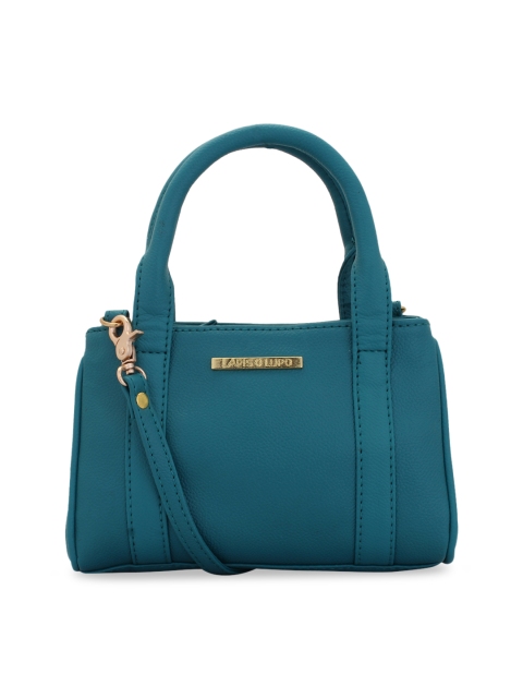 Lapis O Lupo Teal Blue Solid Handheld Bag